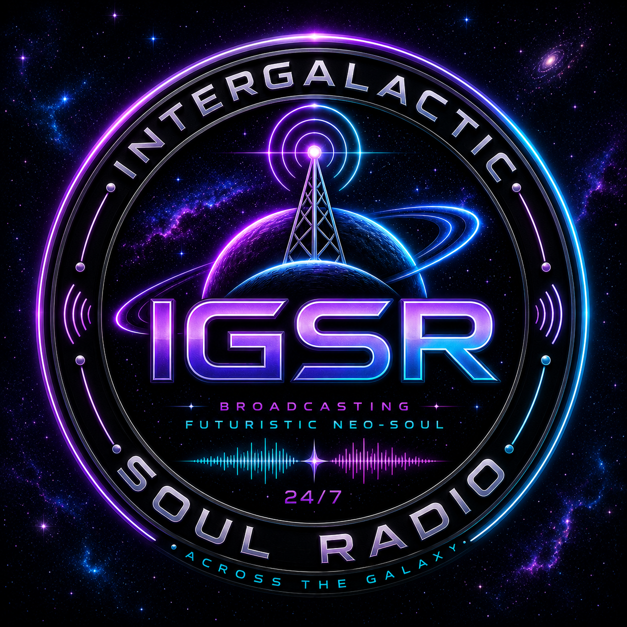 InterGalactic Soul Radio — broadcasting futuristic neo-soul 24/7 across the galaxy