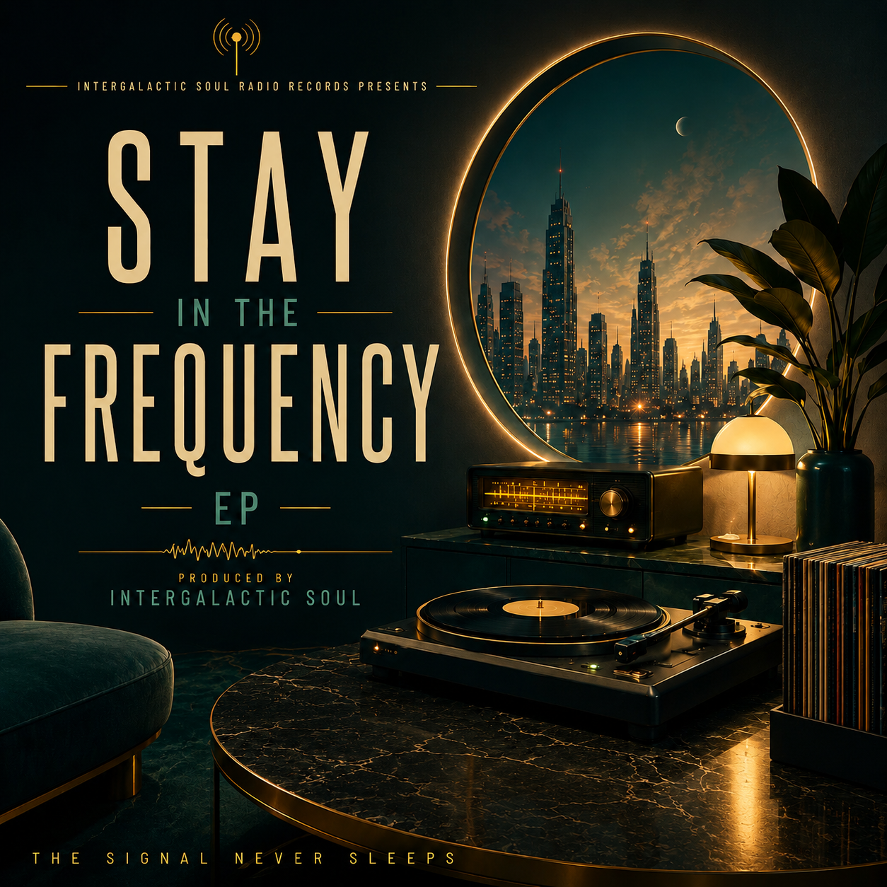 Stay In The Frequency EP cover by InterGalactic Soul Radio